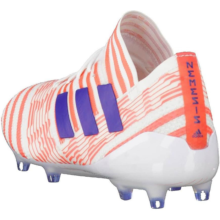 Жіночі футбольні бутси adidas Nemeziz 17.1 FG, розмір 38 EU, білі, чорний колір Mystery Ink, легкий кораловий