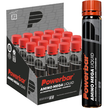 Гідролізат сироваткового протеїну та вільні амінокислоти Powerbar Amino Mega Liquid, 20 ампул x 25 мл