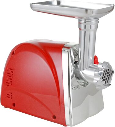 Електрична м'ясорубка для м'яса блокує потужність 800 Вт мідний двигун з нержавіючої сталі лезо ковбаса фарш ковбаса машина червон