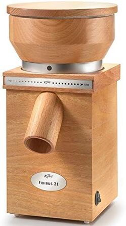 Борошномельний млин KoMo Fidibus 21 (250 Вт, дерево) - Борошно для торта сьогодні, піци завтра або закваска для випічки хліба, за допомогою окремо доступної м'ясорубки ви можете викликати млин для спецій в найкоротші терміни