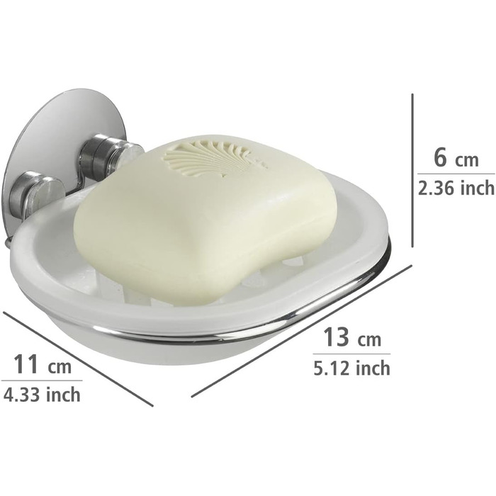 Мильниця 6 x 11 x 13 см Мильниця одинарна