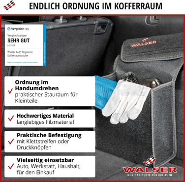 Автомобільний органайзер Walser розмір XXL, органайзер для багажника, автомобільний гаджет, автомобільний ящик для зберігання, авт