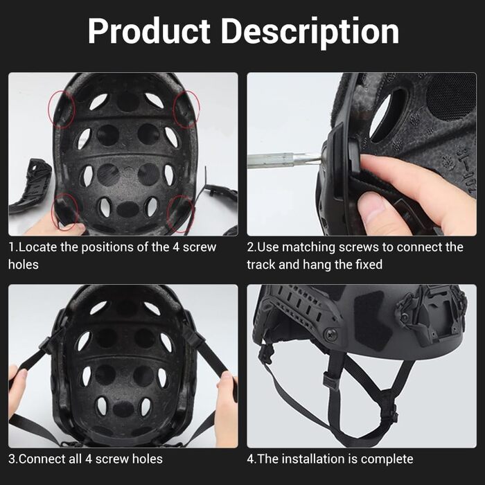 Тактична регульована система підвіски на шиї, система ремінця для підборіддя шолома, аксесуари для тактичних шоломів Fast Me IBH Airsoft CS