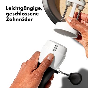 Механічний ручний міксер OXO Good Grips з нержавіючої сталі, коричневий збивач для яєць