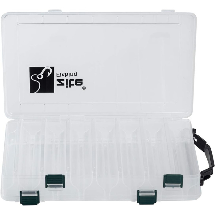 Набір рибальських снастей Zite - 3 предмети 27 см двосторонні - пластикова коробка для наживки, рибальські приманки, жорсткі наживки, коробка 4 л - набір з 3 предметів