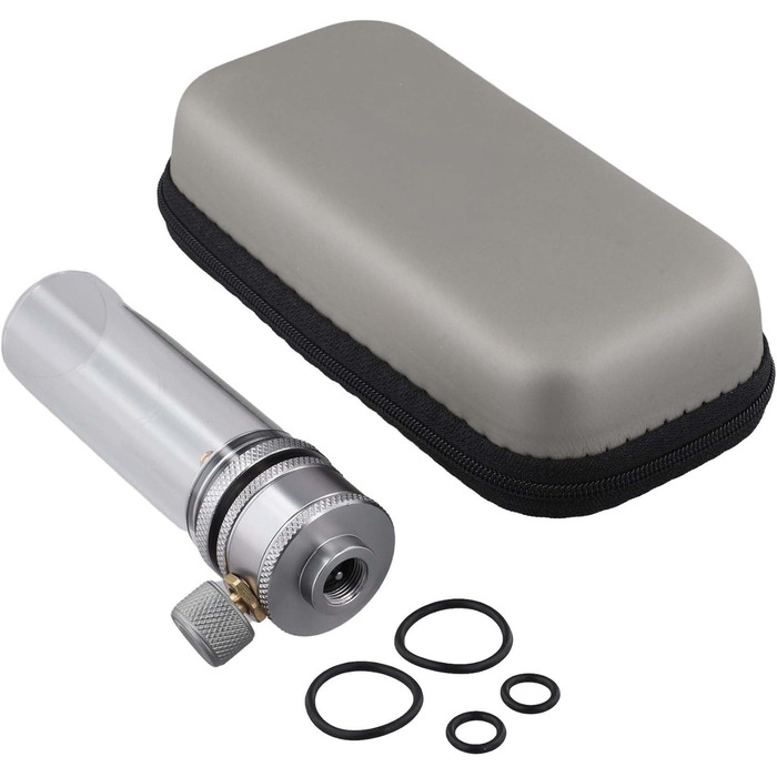 Головка газового ліхтаря для кемпінгу з регульованою яскравістю, конструкція з алюмінієвого сплаву та скла, сумісна зі стандартними накручуваними газовими балонами з ізобутаном