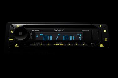 Автомобільна стереосистема Sony MEX-N7300KIT DAB з компакт-диском, подвійним підключенням Bluetooth, USB та AUX Гучний зв'язок Bluetooth 4 x55 Вт 3-кратний вихід Додаткові баси Колір Vario