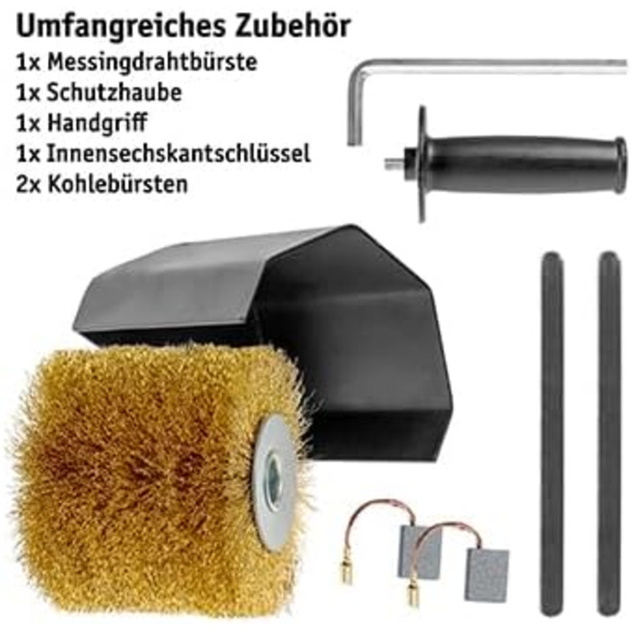 Щіткова шліфувальна машина WALTER 1300 Вт - потужна роликова шліфувальна машина, шліфувальна машина для зовнішніх робіт, сатинувал