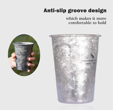 Мл титанова пивна кружка одношарова чашка кава чай кола чашка відкритий кемпінг подорожі легка чашка для води 12 унцій пікнік сад вечірка чашка фестиваль подарунок Ti3087D, 350