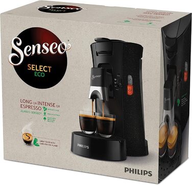 Кавоварка Philips Senseo Select CSA240/20 в капсулах (селектор міцності кави плюс, функція пам'ятки, виготовлена з переробленого п