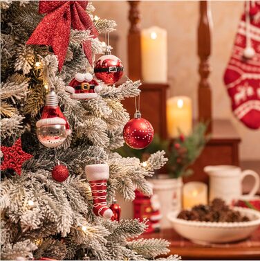 Різдвяні кульки 70 шт червоні Valery Madelyn