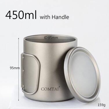 Двостінна кружка для води з кришкою, 220 мл/300 мл/450 мл/550 мл, термокружка для кави, чаю, для збереження тепла напоїв вдома, в офісі, кемпінгу, походів