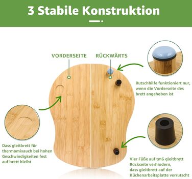 Розсувна дошка для Thermomix TM6 TM5, бамбукова розсувна дошка Аксесуари Швидкорухома дошка для кухонного комбайна Thermomix Vorwerk Ковзна дошка для Thermomix TM6