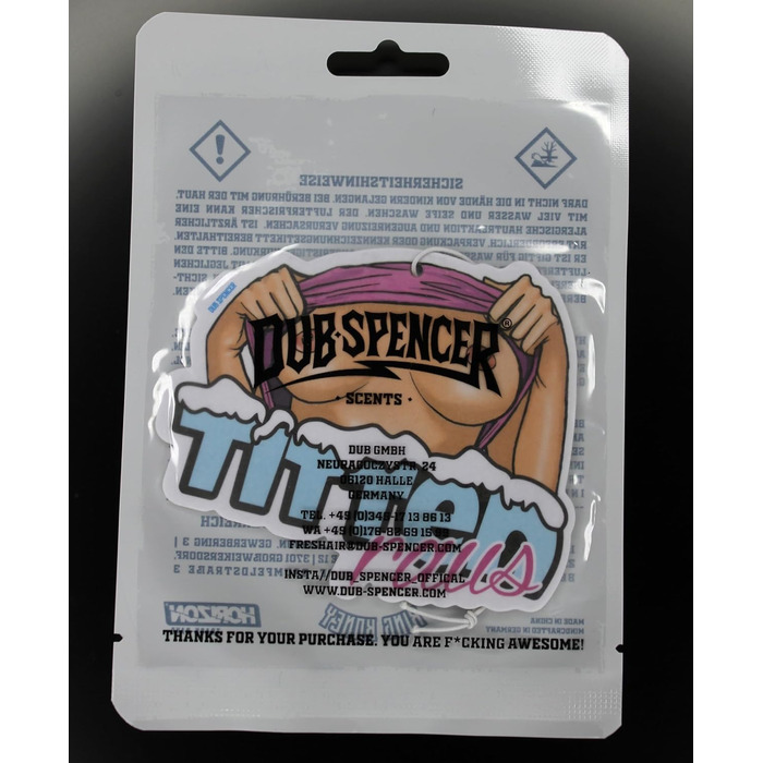 Веселий автомобіль TITTEN RAUS літній аромат дерева грудей автомобільний аромат нудистський освіжувач повітря порно ароматизатор д