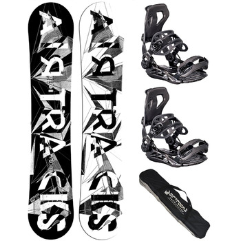 Чоловічий комплект для сноуборду Airtracks - BWF Camber Snowboard Extra Wide - Кріплення для сноуборду Star або Master Fastec - Сумка для сноуборду 155 159 161 165 171 см Сноуборд 155 см Кріплення Master XL