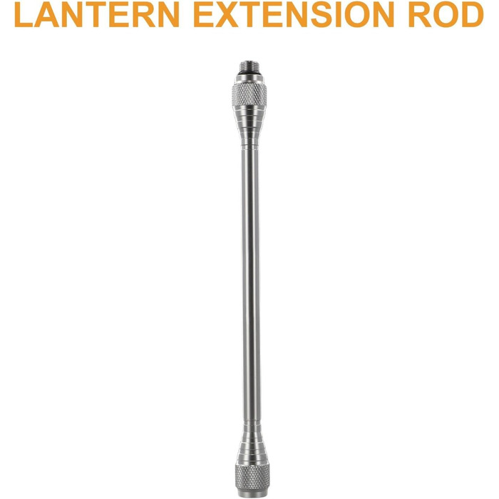 Вуличний газовий ліхтар, комплект свічок з порожнім балоном та подовжувальною штангою для кемпінгу, походів та інших видів активного відпочинку з ізобутановими балонами EN417 (подовжувальна штанга ліхтаря) Подовжувальна штанга ліхтаря