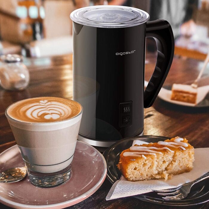 Піноутворювач для молока електричний 500 Вт 240 мл, для гарячого та холодного молока з 3 режимами Піноутворювач для молока для кап