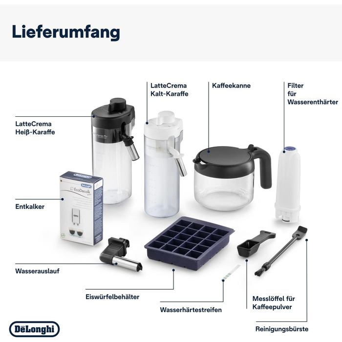 Повністю автоматична кавоварка De'Longhi Eletta Explore Perfetto ECAM452.57.G з молочною системою LatteCrema, гарячі та освіжаючі напої одним натисканням кнопки, 3,5-дюймовий сенсорний TFT-дисплей, кавник в комплекті без функції холодного заварювання Один