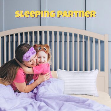 Подушка для малюків 40 х 60 см, набір з 2 дитячих подушок, дихаюча тканина полікотон, дитяча подушка для сну, подушка для малюків,