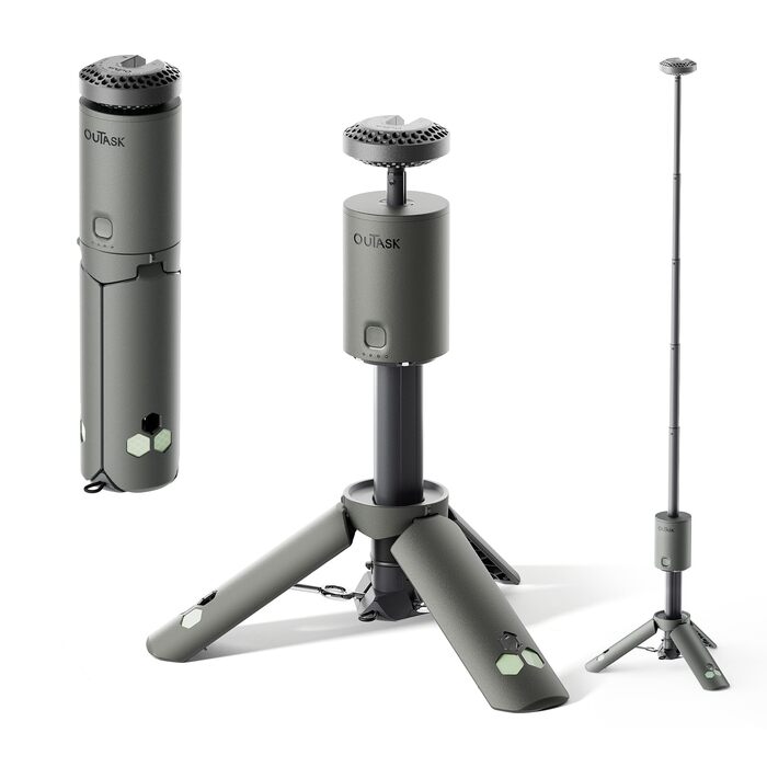 Телескопічний кемпінговий ліхтар, світлодіодний ліхтар 12000 мАг, складаний та магнітний, водонепроникний IPX6/IPX7, вуличний ліхтар для кемпінгу, походів, надзвичайних ситуацій, саду, оливково-зелений