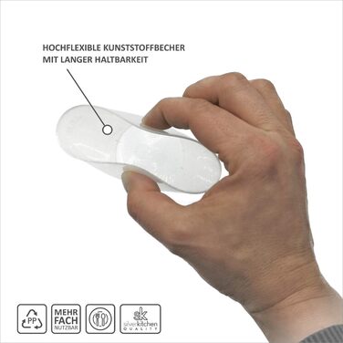 Стаканів для коктейлів 300 мл - гнучкі багаторазові стакани багаторазові стакани для коктейлів прозорий поліпропіленовий пластик З