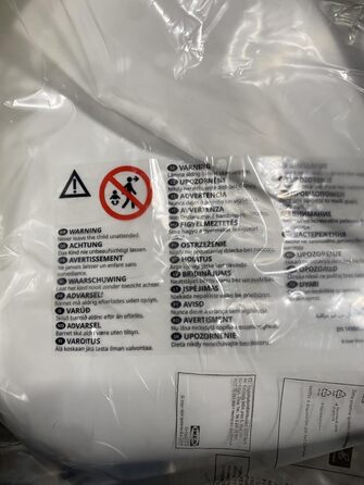 Дитячий стілець Ikea ANTILOP з ременем безпеки, білий 1