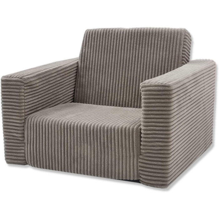 Розкладне дитяче крісло Odolplusz Дитячий диван, міні-крісло, дитяче крісло, затишне крісло Дитячі меблі для дитячих кімнат (Бежевий вельвет)