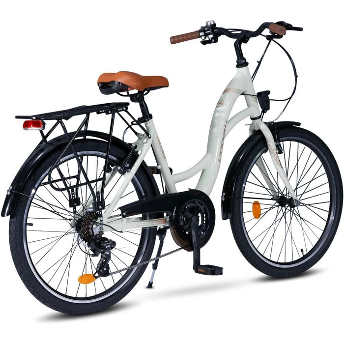 Дюймовий алюмінієвий міський велосипед для дівчат, 21 передача, розмір рами 13-14 дюймів., 26-