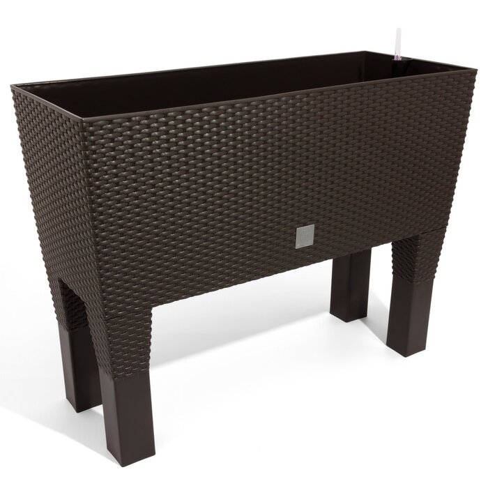 Кашпо Jatery Garden об&39ємом 72 літри з системою поливу темно-охристого кольору, 80 x 33 x 65 см, з ніжками 80 см