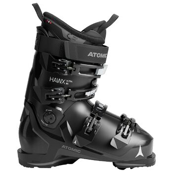 Гірськолижні черевики ATOMIC HAWX Ultra 85 W вузька колодка 98 мм, Memory-Fit, міцний PU-пластик, 3D Stretch у зоні пальців, Black / Anthracite, 39/40