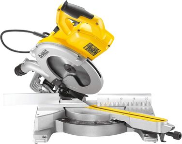 Панельна пила Dewalt 250 мм DWS778 (1850 Вт, регулювання косинки 50 вліво і вправо, максимальна глибина різання 85 мм, розміри пил