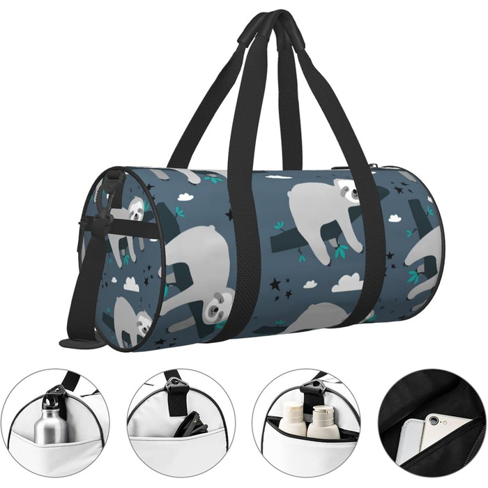 Синя спортивна сумка Лінивець, дорожня сумка, сумка для фітнесу, сумка на вихідні, сумка для подорожей, ручна поклажа