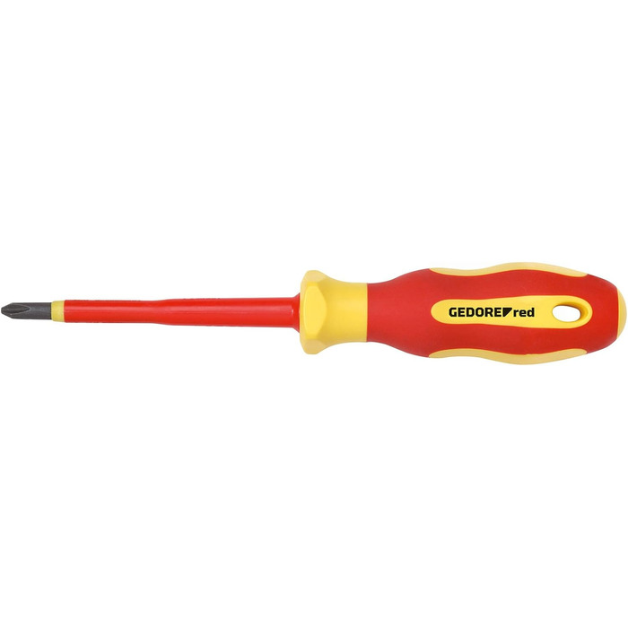 Набір викруток GEDORE red 12 предметів (VDE), плоскі та хрестоподібні, з індикатором напруги, інструмент R38002012