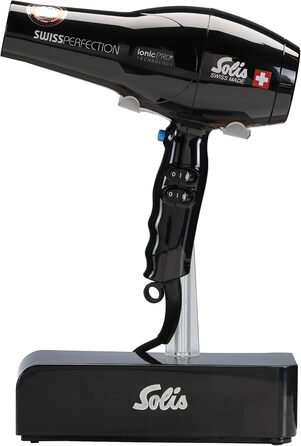 Іонний фен з технологією ionicPRO професійне сушіння та укладка обертовий на 360 кабель у комплекті насадка-концентратор чорний, 360 ionicPRO 440