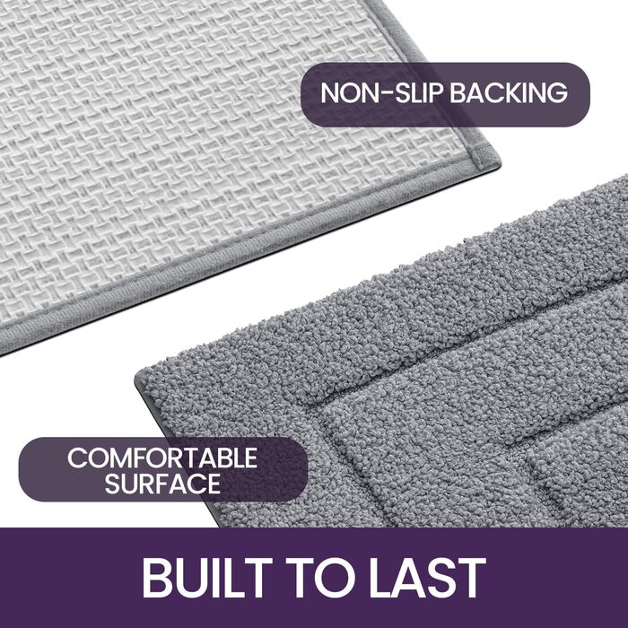 Килимок для ванної кімнати нековзний, м'який килимок для ванної кімнати водопоглинаючий килимок для ванни, який можна прати в маши