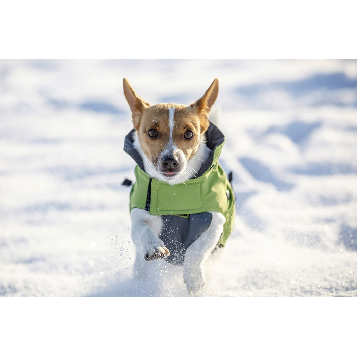 Пальто для собак Kerbl Pet Outdoor Vancouver, зелено-сіре, 35 см