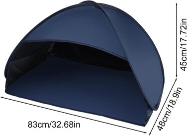 Намет для ноутбука, невеликий спальний намет, захисний щиток для обличчя, сонцезахисний тент, укриття для пікніків, засмаги, басейну, кемпінгу, пляжу, відпусток, риболовлі, походів, пікніків, темно-синій