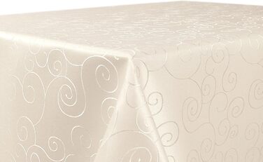 Скатертина BEAUTEX дамаські орнаменти - не залізна скатертина - стійка до плям, легка в догляді столова білизна - скатертина, квад