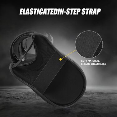 Щитки для гомілок FIVING MMA для бойових мистецтв мякі, регульовані щитки для тайського боксу із захистом підйому стопи, підходять для тренувань та спарингів з тхеквондо/змішаних бойових мистецтв, розмір M, чорні