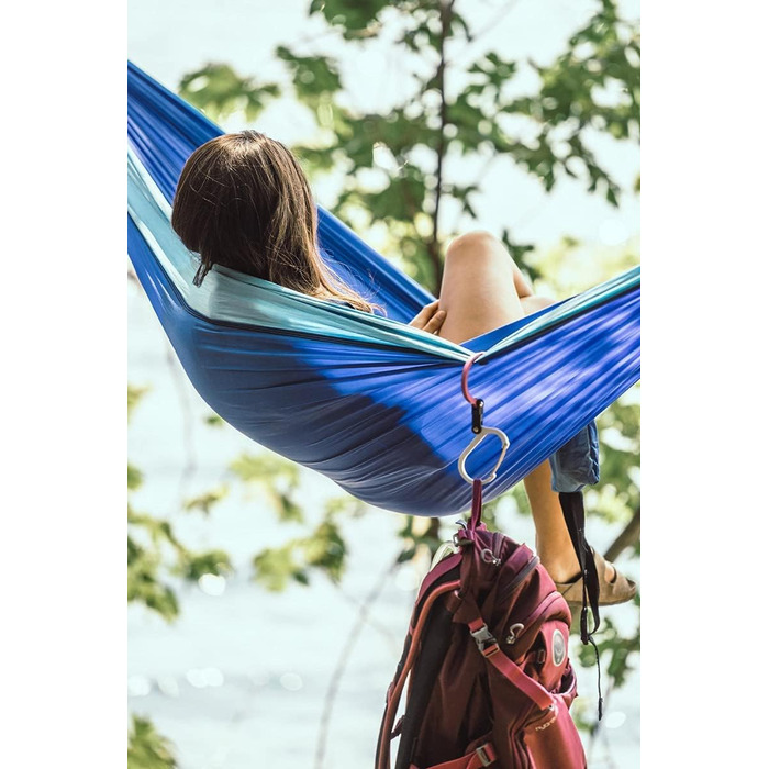 Карабін Gear AID HEROCLIP для спорядження та гачка (середній) для кемпінгу, походів та організації гаража, розмір M, чорний