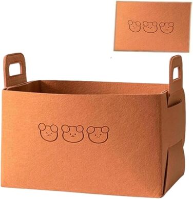 Складаний органайзер для багажника, великої місткості, міцний контейнер для автомобіля, седана або позашляховика, портативний, компактний багатоцільовий кошик для зберігання з ручками (середній розмір, червоно-коричневий, ) Червоно-коричневий Середній