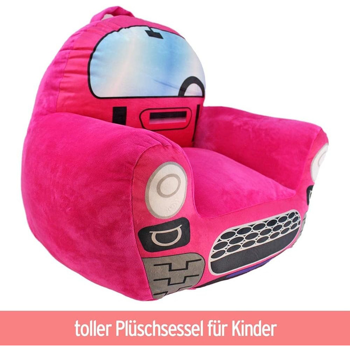 Дитяче крісло BEMIRO Рожева принцеса Дівчинка 52x48x51 см, до 8 років, Дитяче крісло, Дитяче крісло, Крісло для дитячої кімнати, Дитяче крісло від 1 року