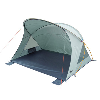 Пляжний намет High Peak Cadiz 80, сонцезахист UV 80 згідно зі стандартом ISO 801, пляжний намет, вітрозахисна завіса з 4 піщаними кишенями, великі сітчасті вікна для запобігання перегріву, окремостоячий