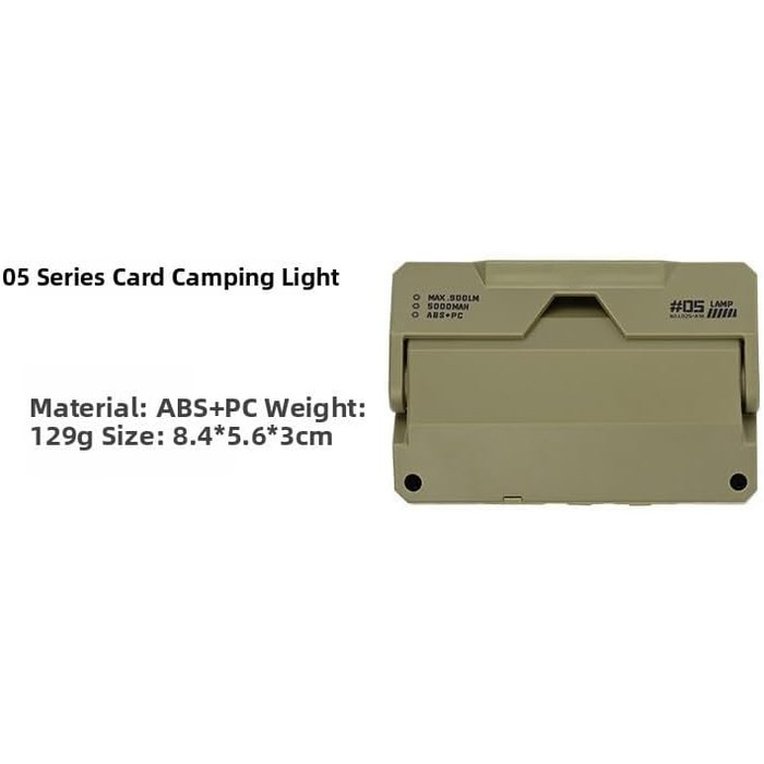 Світлодіодний ліхтар з легкою та компактною конструкцією для зручного пакування та використання під час походів та екскурсій на природі (зелений)