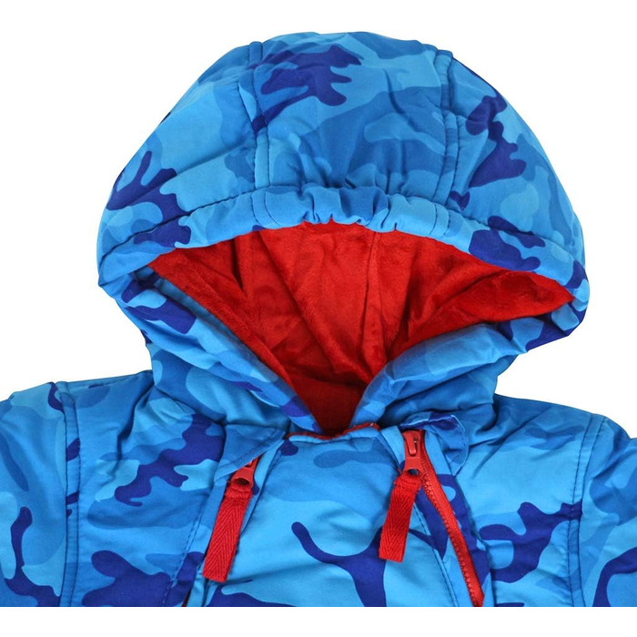 Дитячий зимовий комбінезон з капюшоном, зимовий костюм з рукавичками та пінетками, комплект теплого одягу для дівчаток та хлопчиків, 9-12 місяців () A