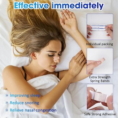 Пластирі для носа від хропіння, 120 шт. , Пластирі для носа для кращого дихання, Смужки для носа для сну проти хропіння, Краще дихання при закладеному носі, Смужки для носа жовті