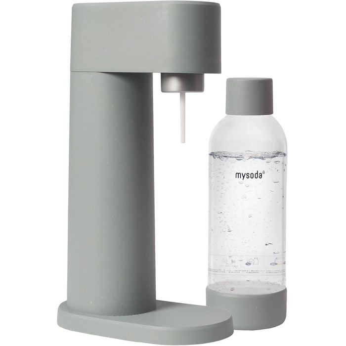 Деревний поновлюваний деревний композитний виробник газованої води з пластиковою пляшкою без BPA об'ємом 1 л (без балона CO2) - Шавлія зелена (голуб)