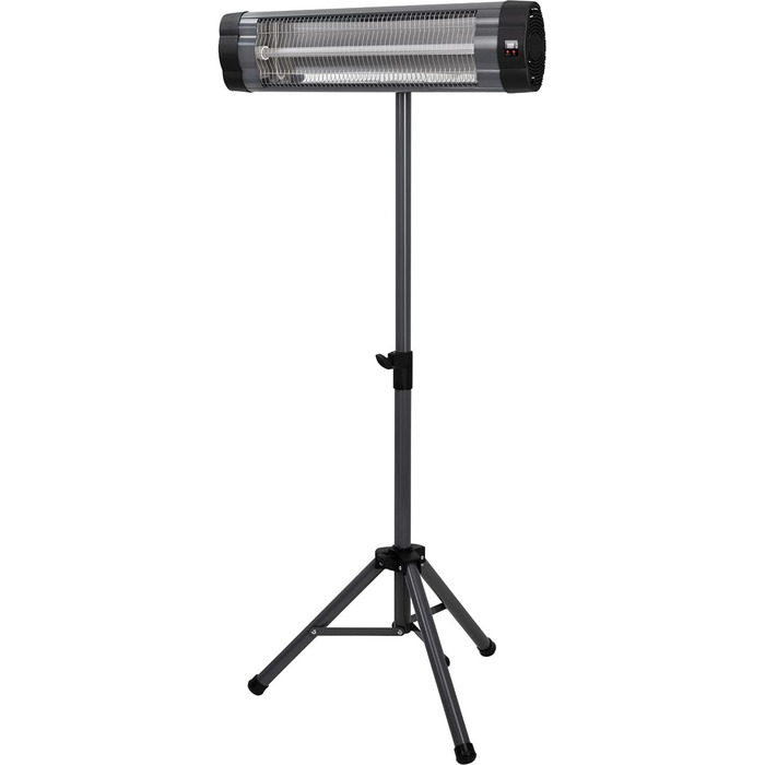 Інфрачервоний обігрівач Heidenfeld IH100 Комплект 3-в-1 - 2500 Вт - Пульт дистанційного керування - Штатив - Захисний чохол - Обігрівач для патіо - Інфрачервоний обігрівач - Обігрівач для пеленального столика (IH100)