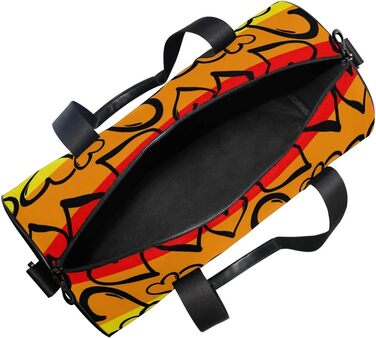 Спортивна сумка з веселковим принтом, барвиста, з сердечком, з канвасу, дорожня сумка, сумка на вихідні, для ручної поклажі, жіноча та чоловіча, для спорту та подорожей