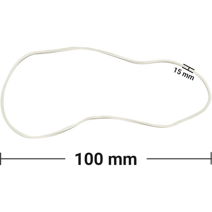 Кг білі гумові кільця гумки гумові побутові діаметром 100мм кільця еластичні для офісу кухні канцелярське приладдя канцелярське господарство 1кг 100мм, 1